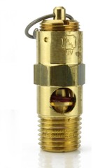 200 PSI Air Compressor Safety Relief Pop Off Valve Solid Brass 1/4″ Male NPT USA