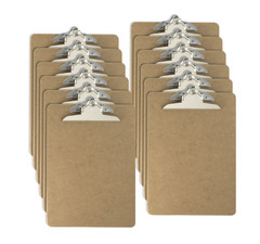 Officemate Recycled Wood Clipboards Letter Size 12 Pack with 6″ Rust Resistant