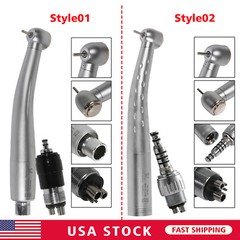 Dental High Speed Handpiece Turbine with 4 Holes Quick Coupler Swivel