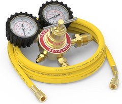 Nitrogen Regulator, CGA580 Inlet, 1/4″ Flare, 0-800/4000 PSI Output with Hose