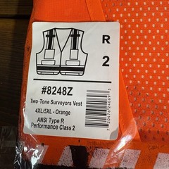 Ergodyne GloWear Safety Vest 4XL/5XL 8248Z High Visible Sleeveless ANSI Class R2