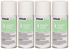 4 Pack Ecolab First Impression Orchard Fields Micro Aerosol 1.8 oz Air Freshener