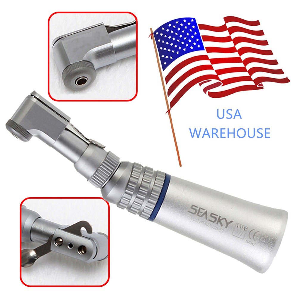 Dental Low Slow Speed Kit Contra angle Air Motor 4H/2H Straight Handpiece Latch