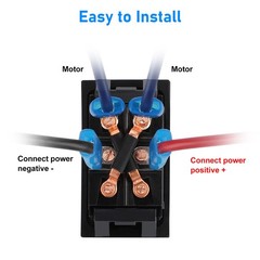30A DPDT Momentary Reverse Switch Up Down Polarity Reversing Switch for Trailer