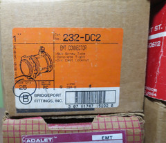 Huge Lot of Bridgeport, Regal and Lots More Metal Conduit Connectors Fittings