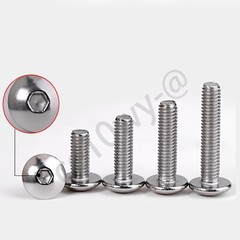 Truss Socket Cap Screws Allen Bolt Hex Drive M3 M4 M5 M6 M8-304 Stainless Steel
