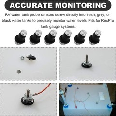 Water Tank Sensors for RV Water Tank Gauge Systems, Screw-in Water Level Sensors