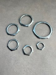 2″ threaded conduit locknut; zinc plated steel; box of 100
