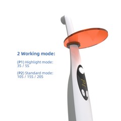 Dental LED Curing Light Lamp Wireless Cordless Resin Cure Lamp 10W 2000MW USA