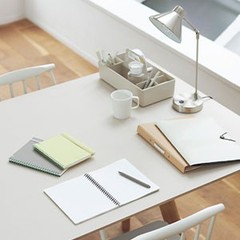 Sooofa Soft Ring Notebook, 0.2 inch (4 mm) Grid Ruled, 80 Sheets, A5