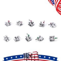 Dental Orthodontic Braces Monoblock Brackets Mini Roth/MBT 018/022 Hooks 3/345