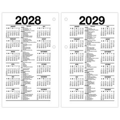 2026 At-A-Glance E717-50 Daily Calendar Refill, 17-Style, 3-1/2 x 6″