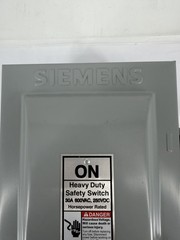 Siemens HF361 Fusible Heavy Duty Safety Switch, 30A, 600V, 250VDC, Type 1, 20HP