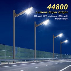 320W LED Parking Lot Light Outdoor Street Security Shoebox Lighting Dusk To Dawn