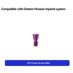 Dental Cover Screws Mini Regular for Osstem Hiossen Healing Abutment Hex 1.2