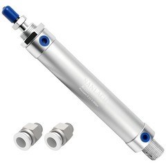 Pneumatic Air Cylinder Double Action 32mm Bore 200mm Stroke 2Pcs 8mm Fitting