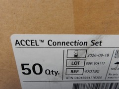 B Braun ACCEL Connection Set REF: 470190 (Box of 50)