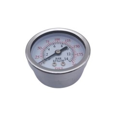 10 pcs Air Compressor Pressure Gauge 0-200 PSI 1/4″ NPT Back Mount 2″ Face