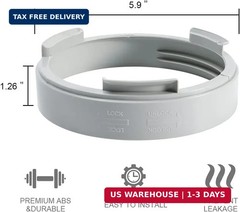 Portable Air Conditioner Exhaust Hose Adapter, 5.9 inch A/C Unit Tube Connector