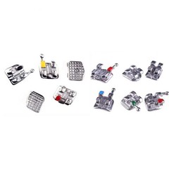 1pack Dental Orthodontic Brackets Braces Metal Monoblock （20Pcs/pack）
