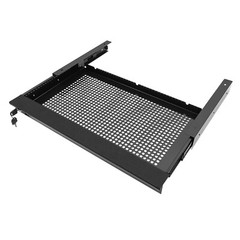 Under Desk Mounted Sliding Pull-out Drawer Drawer Storage Organizer Drawer W/Key