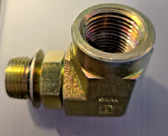 SAE 8 Male x SAE 8 Female 90 Degree Elbow / Adapter Hydraulic fitting