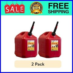 (2 pack) Midwest Can Company, 5 Gallon Capacity Gas Can