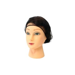 Food Service Hair Nets, Latex Free, Black, 21 Inches, 1000 Pack