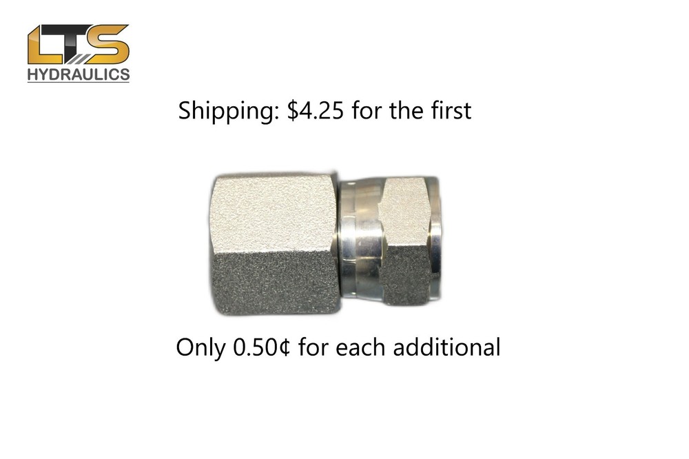 1/4″ Female NPT x 1/4″ Female JIC Swivel Zinc Plated Adapter 6506-04-04