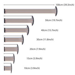 120pcs Dupont Wire 10cm 15cm 20cm 30cm 40cm 50cm 100cm Optional Breadboard Ju…