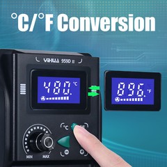 YIHUA 959D-II 700W Hot Air Rework Station Digital Heat Gun Easy Plug-Pull Nozzle
