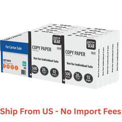 Pen+Gear Copy Paper, 8.5″ x 11″, 92 Bright White, 10 Ream Case (5,000 Sheets)