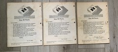 International Harvester Cub Cadet Tractor, 42” Blade & Rotary Blade Manuals