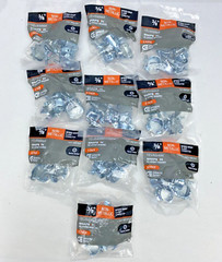 Lot Of 10 Bags, 3/8″ Speed-Snap Non-Metallic Snap-In Clamp Connector (5-Pack)