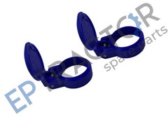 2 Pieces Female Hydraulic Quick Coupler Dust Cap 1.49″ (38mm) Blue Plastic
