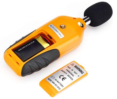 Medidor ruido digital 30-130dB portátil con data hold auto off