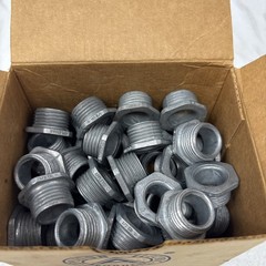 EGS APPLETON EMERSON 1/2″ D/C BUSHED ZINC NIPPLES – Box of 50 – Part # CN-50