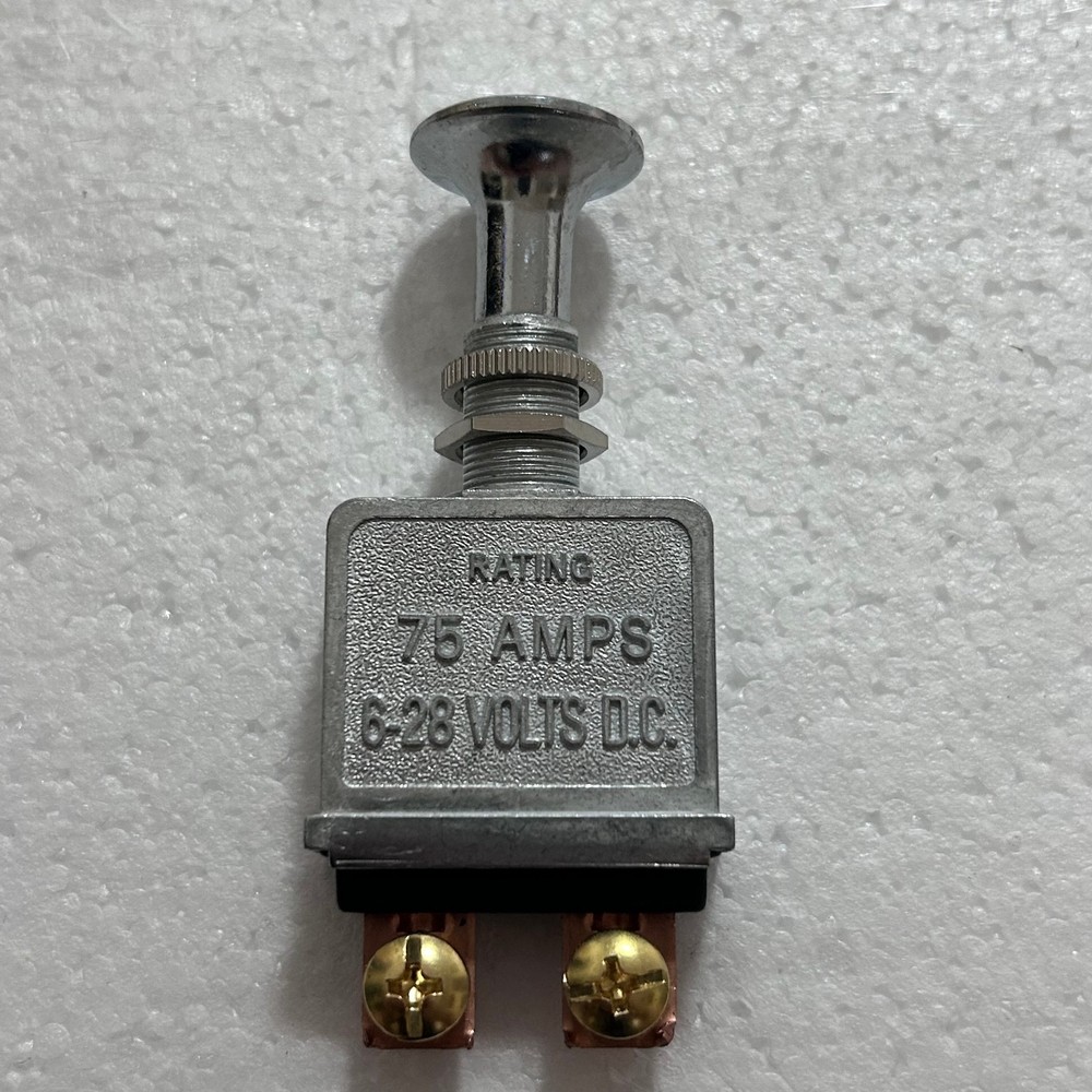 Heavy Duty 75A Push Pull Switch 6-28V DC 12 Volt 75A SPST, 2 Position On-Off