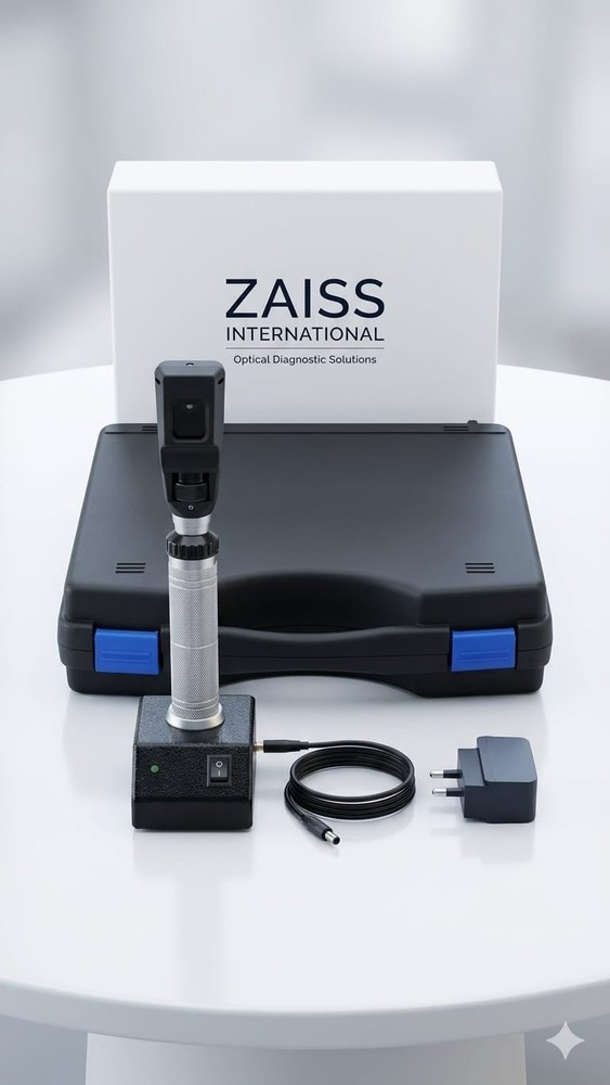 Zaiss Cordless Perfect Streak Retinoscope with desk top rechargeable sysytem