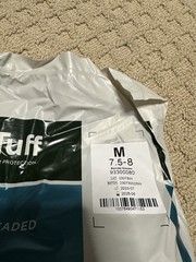 Ansell TouchNTuff PN 93-300 Textured Gloves Size M 7.5-8, Latex Free, 100 Count