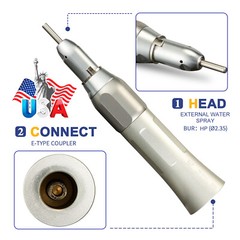 NSK Style Dental Slow Low Speed Straight Nosecone Handpiece Fit HP 2.35mm Bur Dr