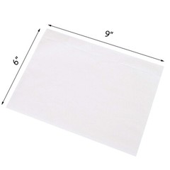 50-10000 Clear Adhesive Packing List Shipping Label Envelopes Pouches 6″ x 9″ US