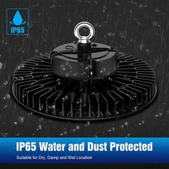 LED High Bay Light 240W 200W 150W Adjustable 4500K-5700K Dimmable Warehouse Lamp