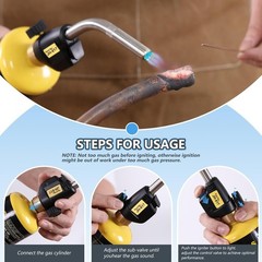 Durable Propane Torch for HVAC and Plumbing – Trigger Start and Adjustable Flame