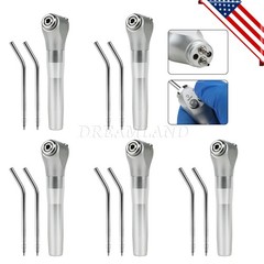 1-20*Dental Air Water Spray Triple Syringe 3 Way Handpiece w/ Nozzles Tips Tubes