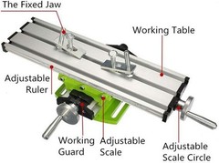 Compact Aluminum Worktable for Precision Milling – No Assembly Required, 440 lbs
