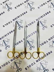 Hu-Friedy S5009 Dean Perma Sharp Dental Medical Scissors 6.25″ Lot Of 3 PCS