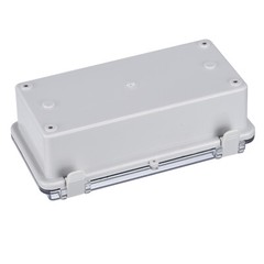 Junction Box Electrical Enclosure IP67 Waterproof ABS Plastic Hinged Cover 7.9″