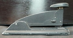 VINTAGE SWINGLINE HEAVY DUTY SPEED STAPLER #4 BLACK TEXTURED FINISH